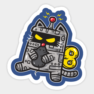 Robo Cat Sticker